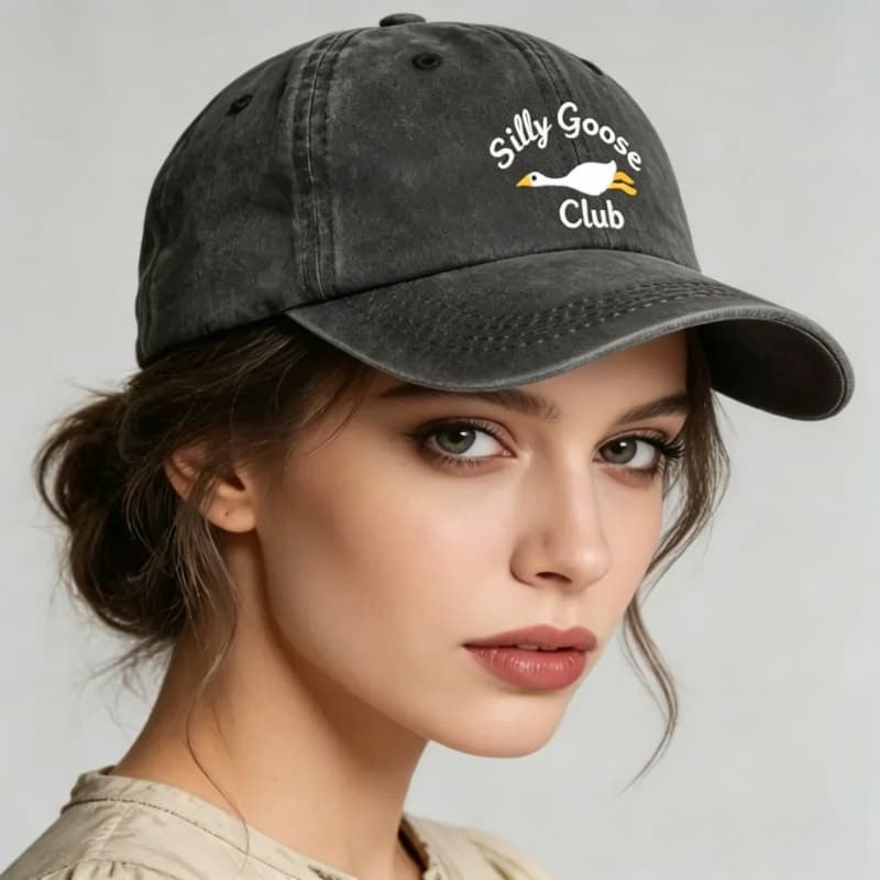Golf Cap Dad - Printed Washed Cotton Adjustable Baseball Cap