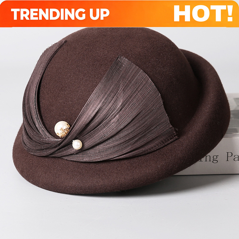 Beret French Wool - Customization French Silk Linen Beret Women