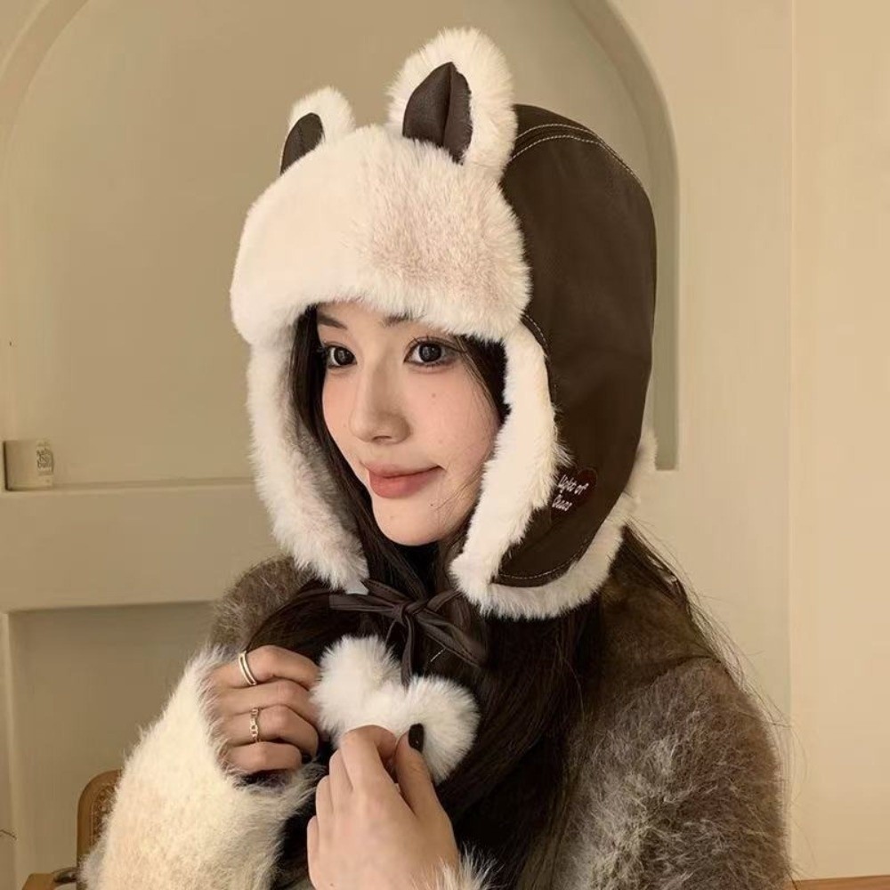 Classic Faux Leather Bear Ear  - Trapper Hat Ear Flap recension och pris