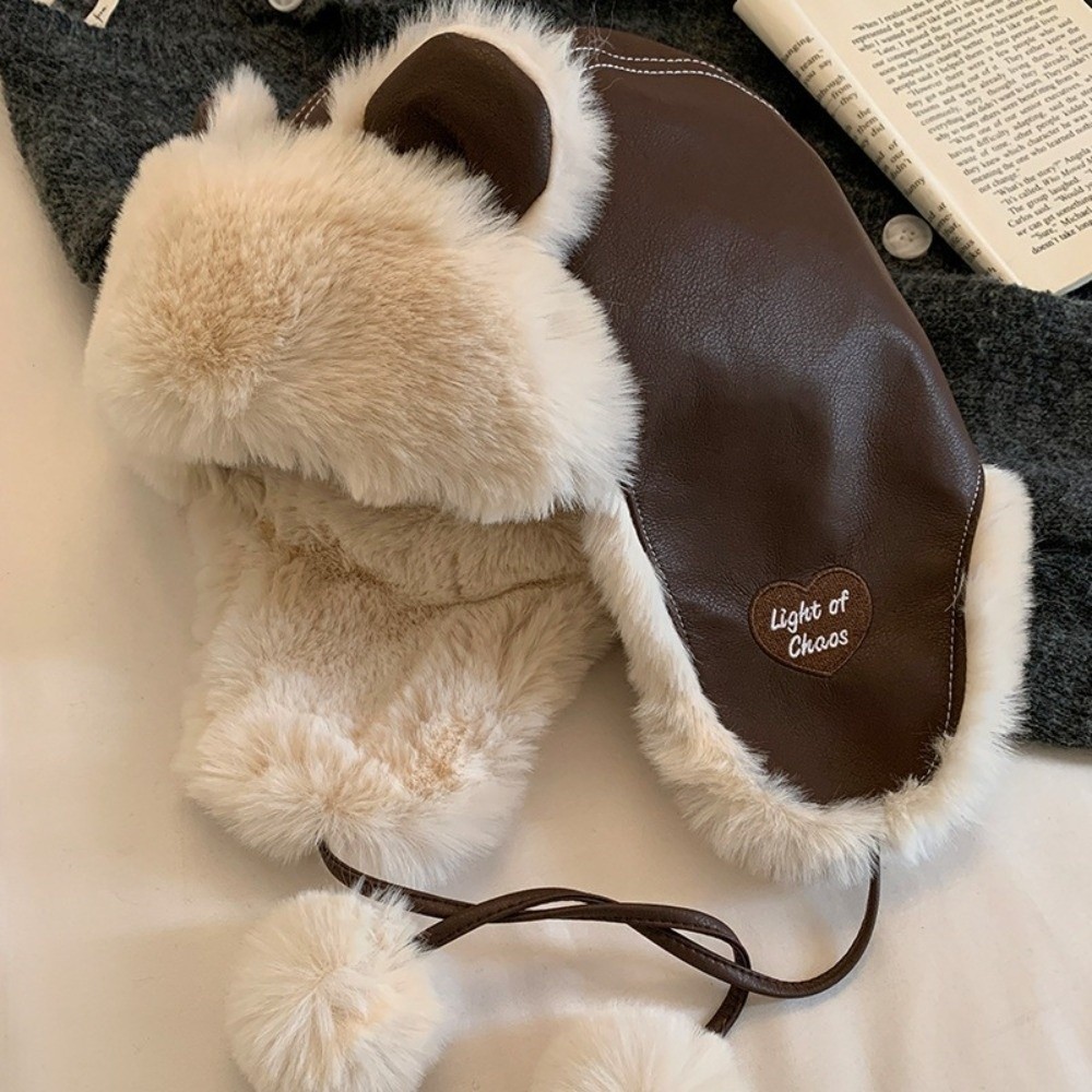 Classic Faux Leather Bear Ear  - Trapper Hat Ear Flap recension och pris