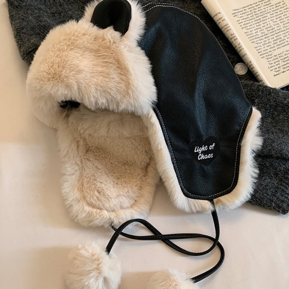 Classic Faux Leather Bear Ear  - Trapper Hat Ear Flap recension och pris