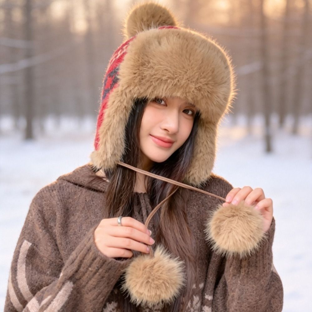 Stylish Polyester Knitted Trap - Winter Trapper Hat recension och pris