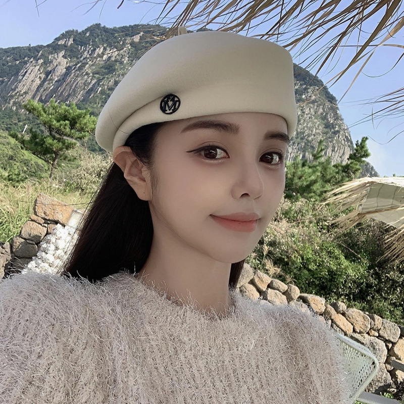 White Wool Beret for Women - C - Beret French Wool recension och pris