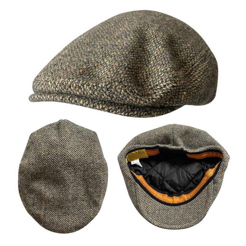 New Wool Flat Cap Men's Golf C - Newsboy Cap Ivy recension och pris